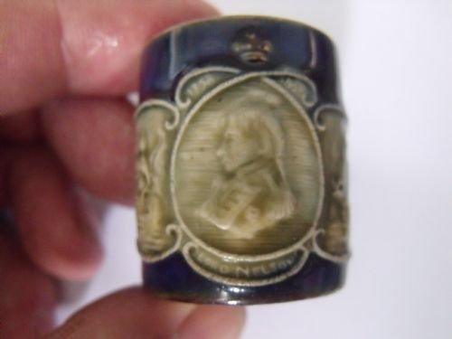 rare c1900 doulton miniature lord nelson mug