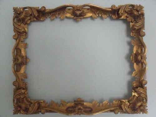 superb carved gilwood painting frame