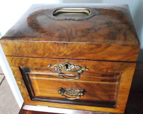 edwardian ladies table jewellery box cabinet