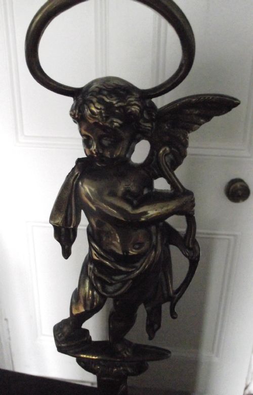 fine early victorian bronze door stop