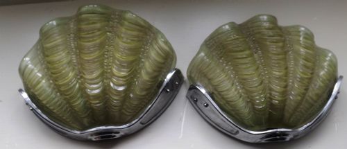 good pair c1930 art deco wall lights