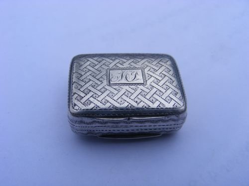 late georgian silver vinaigrette