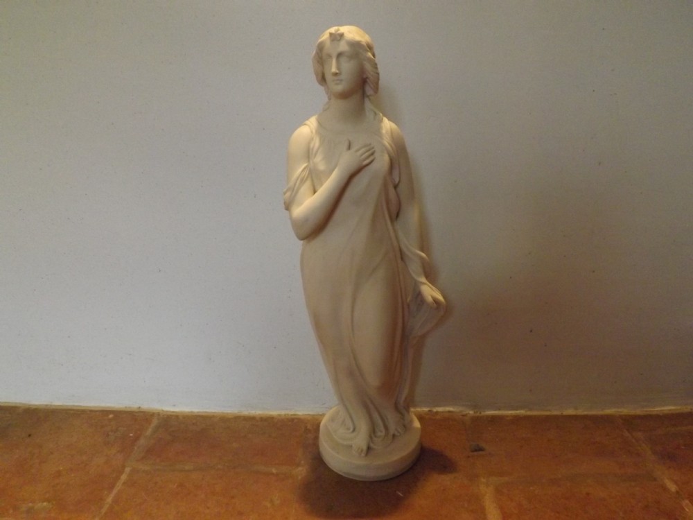 fine large c19th copeland parian figure beatrice