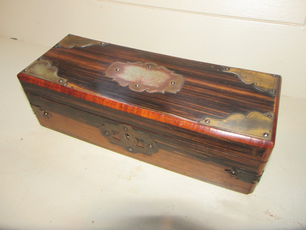 fine c1850 coromandel jewellery box