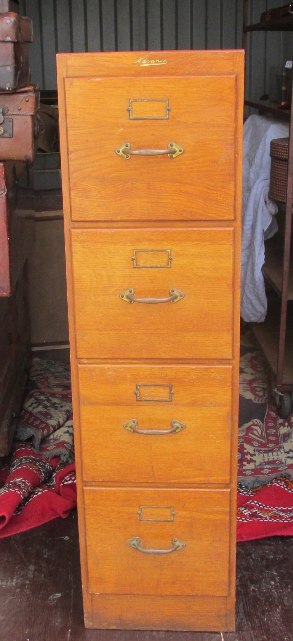 c1920s golden oak filing cabinet