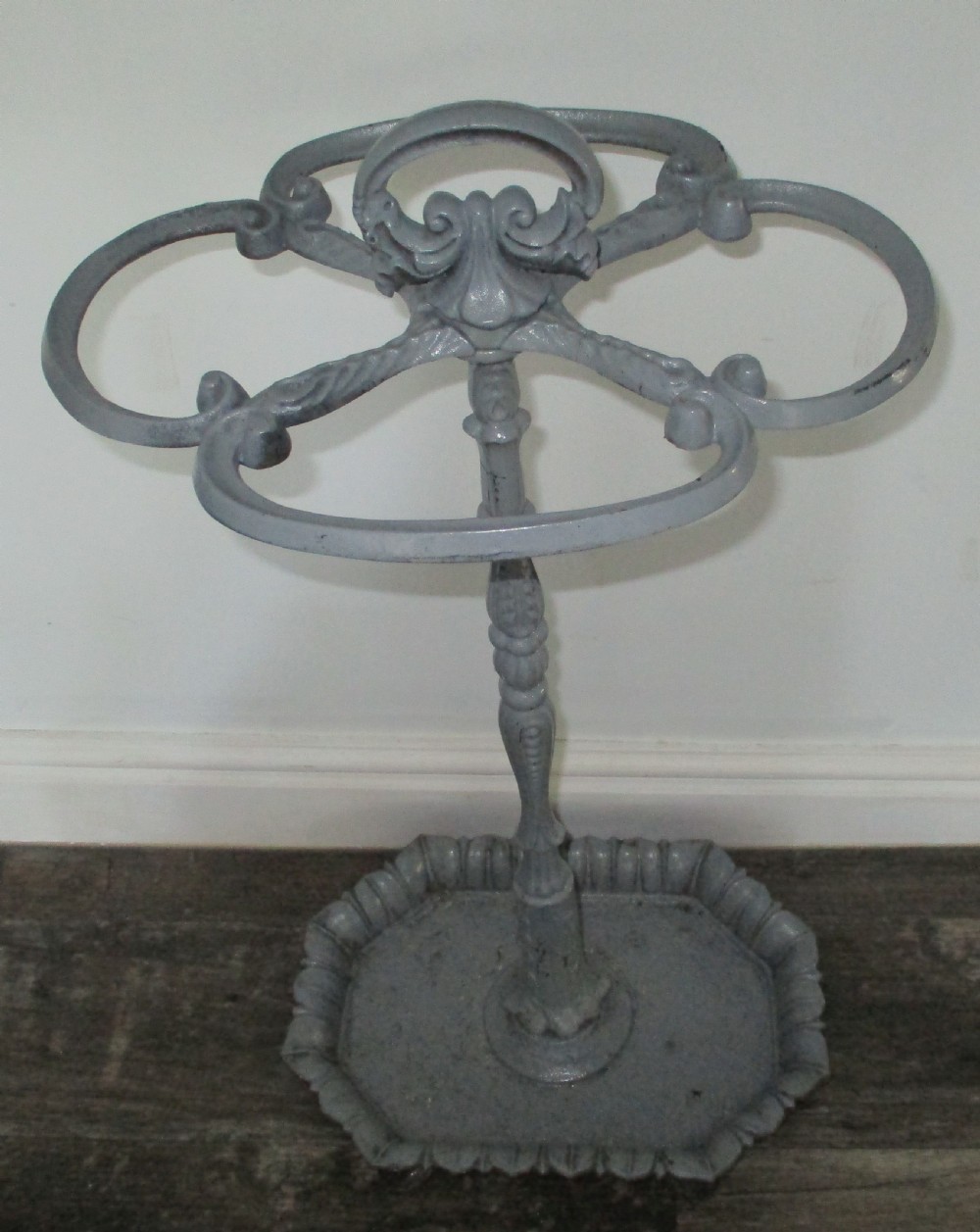 victorian cast iron walking stick stand