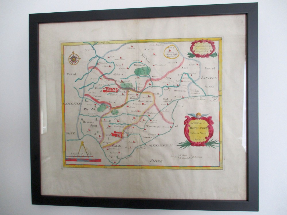 c17th morden map of rutland